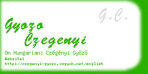 gyozo czegenyi business card