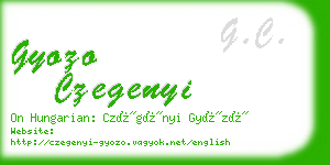 gyozo czegenyi business card